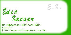 edit kacser business card